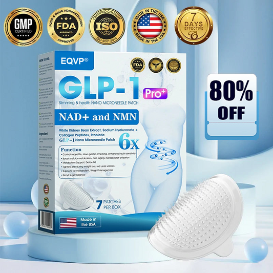 【Last Day Promotion 80% OFF🥇】𝗘𝗤𝗩𝗣® GLP-1 & NAD+ Slimming & health NANO MICRONEEDLE PATCH🇺🇸(Zero Pain. 24/7 Release | Lose 20lbs FAST | 90% Sugar Drop | )👨‍⚕️