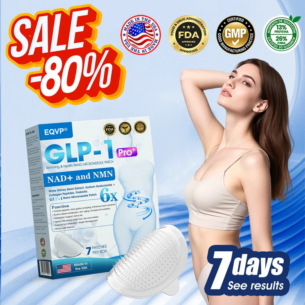 【Last Day Promotion 80% OFF🥇】𝗘𝗤𝗩𝗣® GLP-1 & NAD+ Slimming & health NANO MICRONEEDLE PATCH🇺🇸(Zero Pain. 24/7 Release | Lose 20lbs FAST | 90% Sugar Drop | )👨‍⚕️