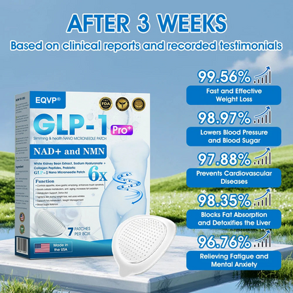 【Last Day Promotion 80% OFF🥇】𝗘𝗤𝗩𝗣® GLP-1 & NAD+ Slimming & health NANO MICRONEEDLE PATCH🇺🇸(Zero Pain. 24/7 Release | Lose 20lbs FAST | 90% Sugar Drop | )👨‍⚕️