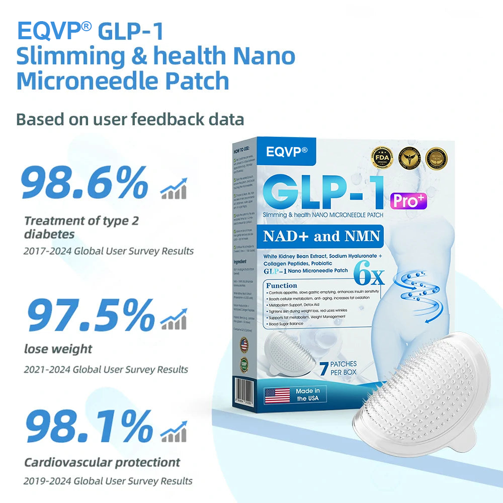 【Last Day Promotion 80% OFF🥇】𝗘𝗤𝗩𝗣® GLP-1 & NAD+ Slimming & health NANO MICRONEEDLE PATCH🇺🇸(Zero Pain. 24/7 Release | Lose 20lbs FAST | 90% Sugar Drop | )👨‍⚕️
